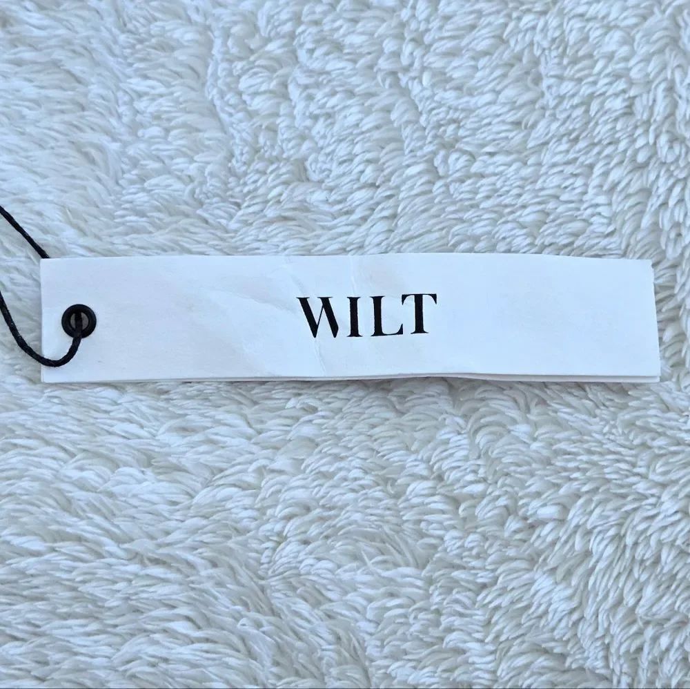 Wilt🥀 Dusty Blue💙-Grey🩶 Slub Knit V-Neck Top - NWT - Picture 7 of 15
